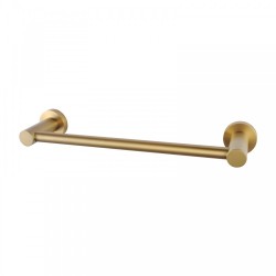 Round Brushed Yellow Gold Hand Towel Holder 347mm Wall Mounted Round Brushed Yellow Gold Hand Towel Holder 347mm Wall Mounted